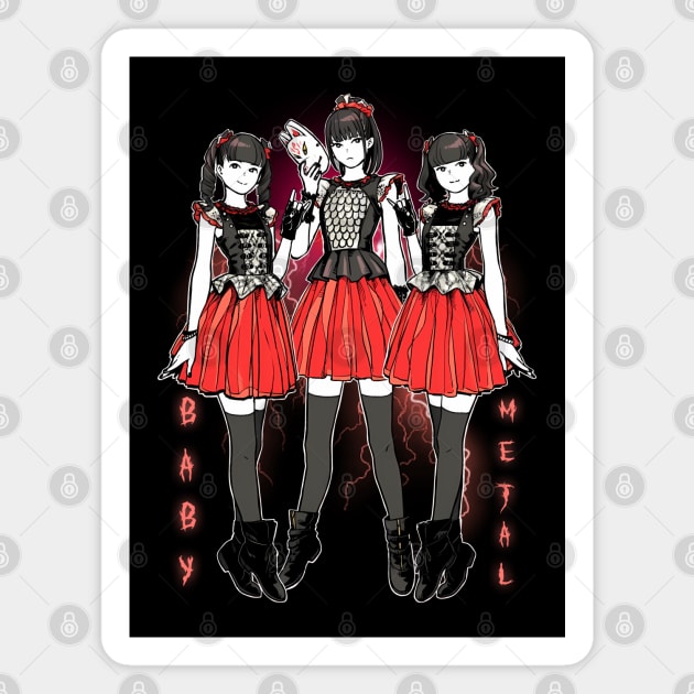 Baby Metal - Japan Magnet by Grindbising